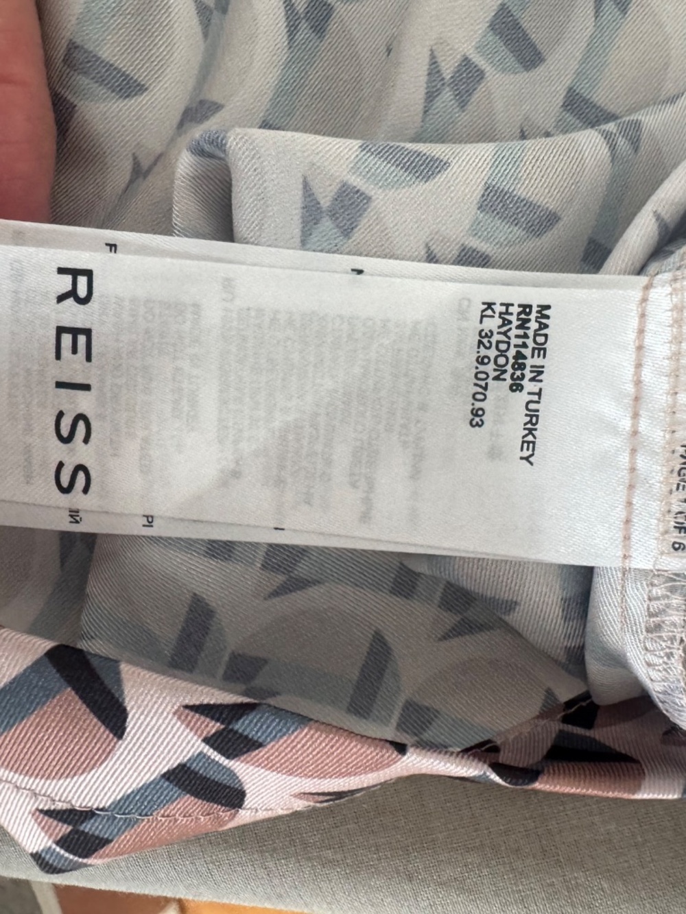 NEW REISS Haydon Printed Cuban Collar Shirt - Picture 11 of 11
